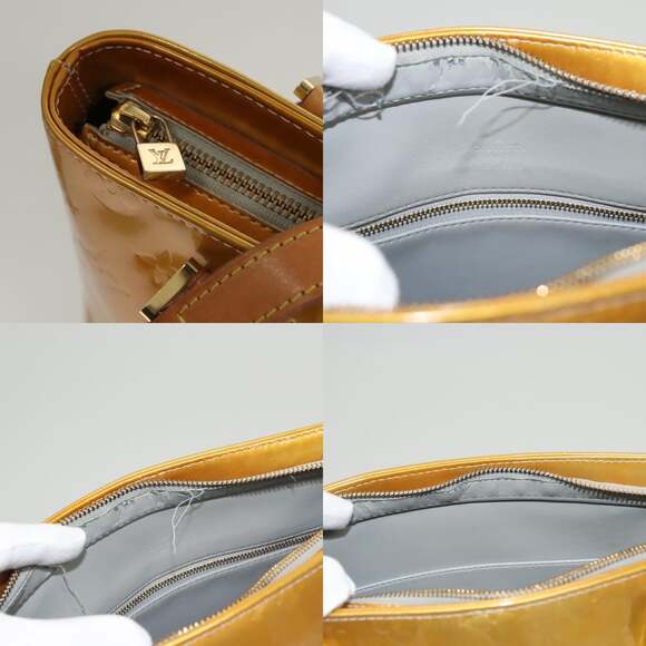 LOUIS VUITTON Monogram Vernis Houston Hand Bag Gris M91053 - Picture 11 of 13